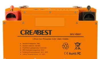 
										Batterie LiFePO4 120Ah 12.8V pour camping-car caravane camping bateau hors réseau avec Bluetooth full									