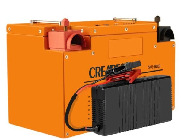 
								Batterie LiFePO4 120Ah 12.8V pour camping-car caravane camping bateau hors réseau avec Bluetooth full									