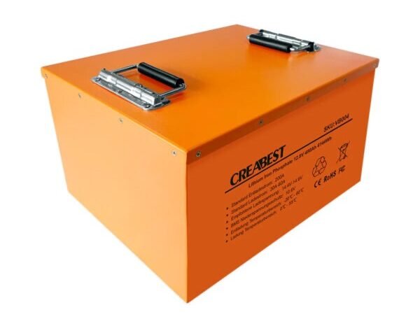 
								Batterie LiFePO4 480Ah 12.8 V pour camping-car caravane camping bateau lithium fer phosphate full									