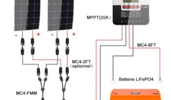 
										Kit Panneau Solaire Souple 200W pour Camping-car, Caravane, Bateau avec batterie LiFePO4 full									