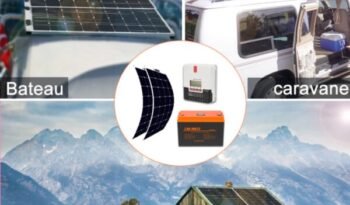 
										Kit Panneau Solaire Souple 200W pour Camping-car, Caravane, Bateau avec batterie LiFePO4 full									